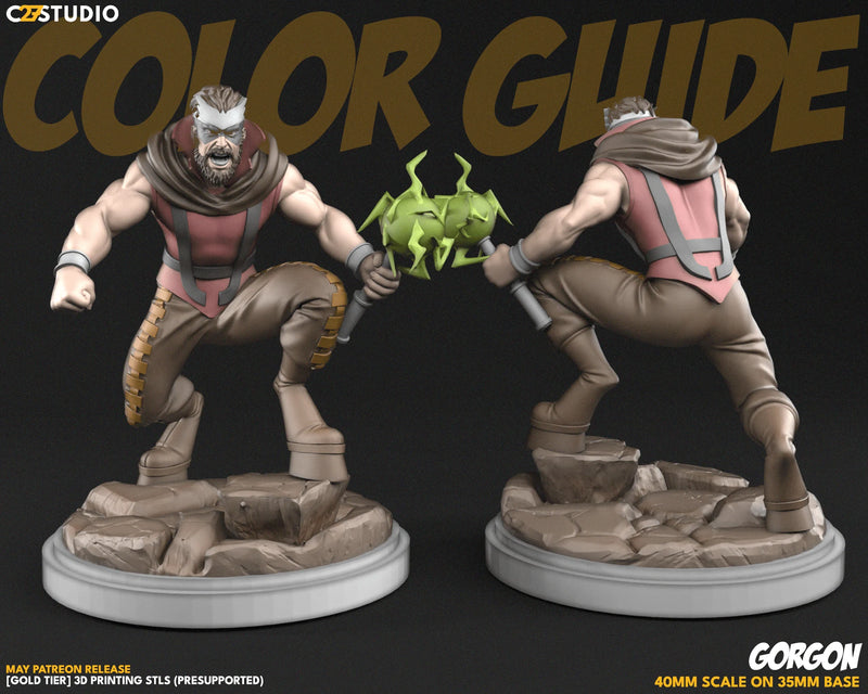 Gorgon Marvel MCP-compatible resin miniature by C27 Studios - product image 2