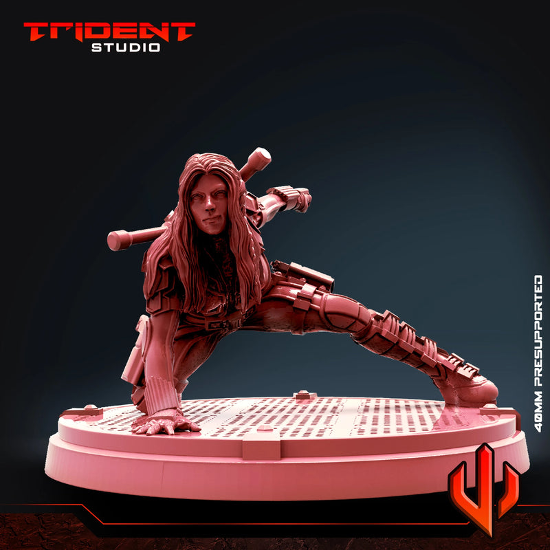 Black Widow 2021 - Sculpt A Marvel MCP-compatible 40mm resin proxy miniature by Trident Miniatures - product image 2