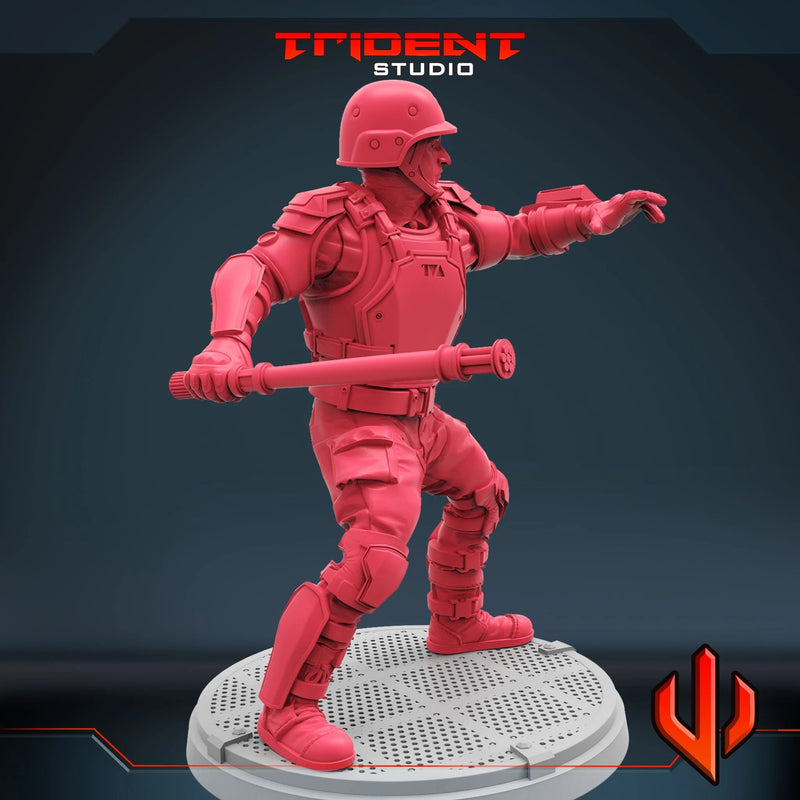 TVA Guard - Sculpt D Marvel MCP-compatible 40mm resin proxy miniature by Trident Miniatures - product image 2