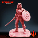 Captain Carter - Sculpt A Marvel MCP-compatible 40mm resin proxy miniature by Trident Miniatures - product image 2