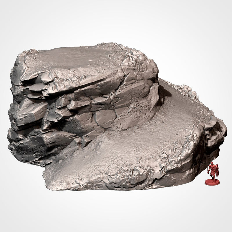 Modern Hills 3D printed terrain view 2