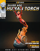 Silver Age Human Torch Marvel MCP-compatible resin miniature by C27 Studios - product image 2