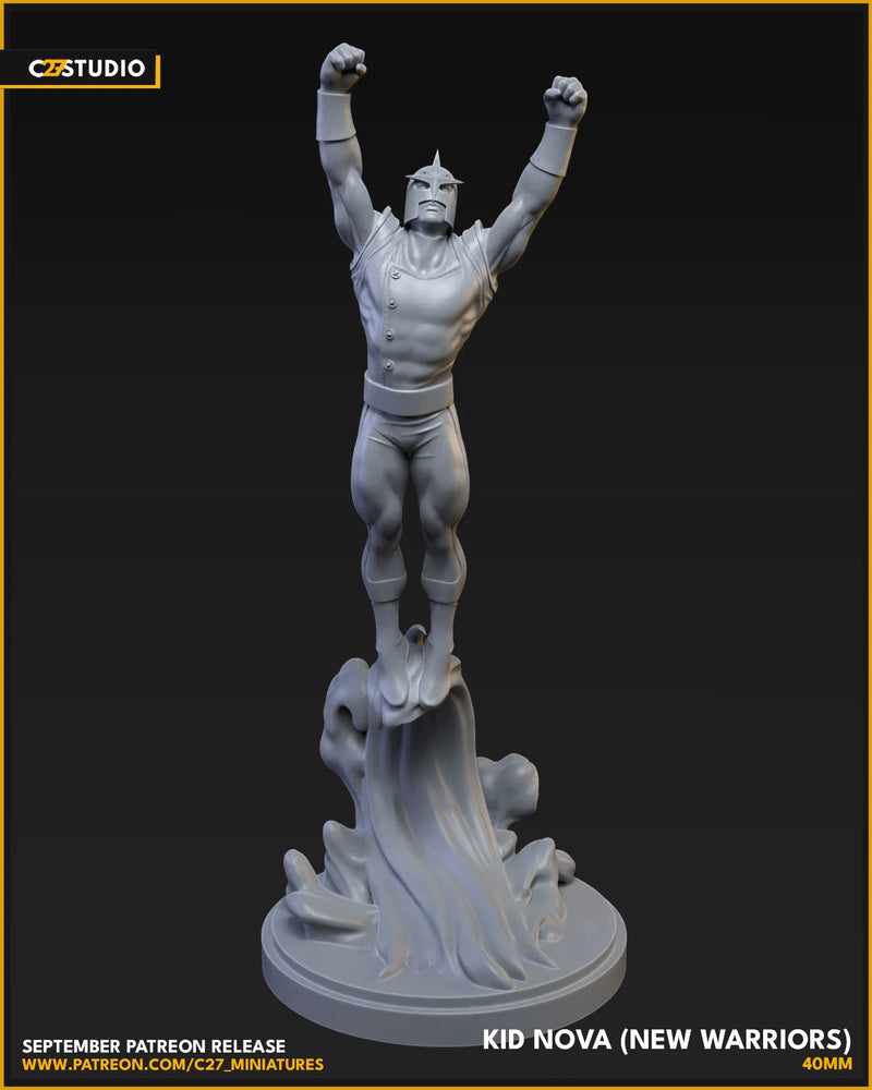 Kid Nova Marvel MCP-compatible resin miniature by C27 Studios - product image 2
