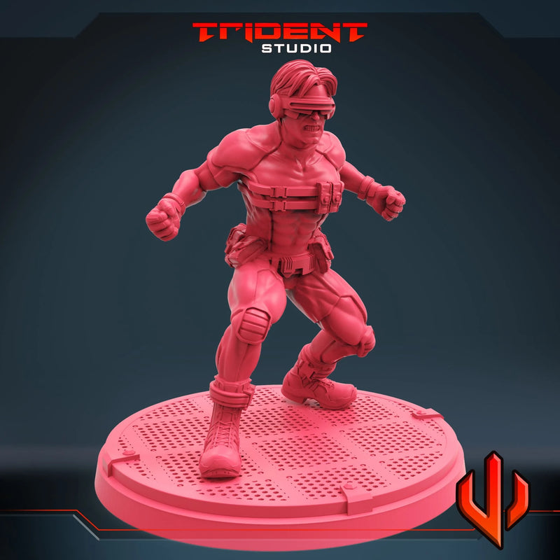 Cyclops - Sculpt A Marvel MCP-compatible 40mm resin proxy miniature by Trident Miniatures - product image 2