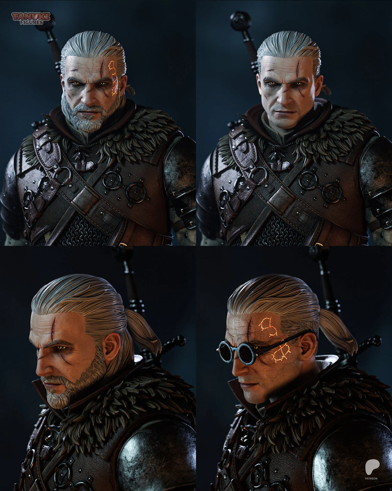 Geralt Resin Statue & Bust - Full Size view 2