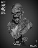 Captain America Zombie Portrait Bust resin bust kit view 2