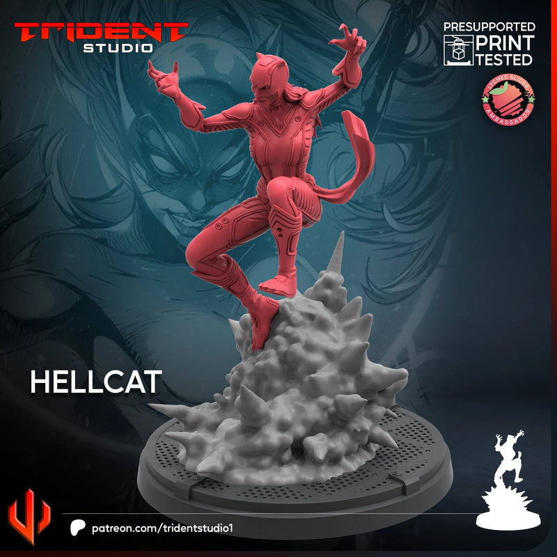 Hellcat Marvel MCP-compatible 40mm resin proxy miniature by Trident Miniatures - product image 2