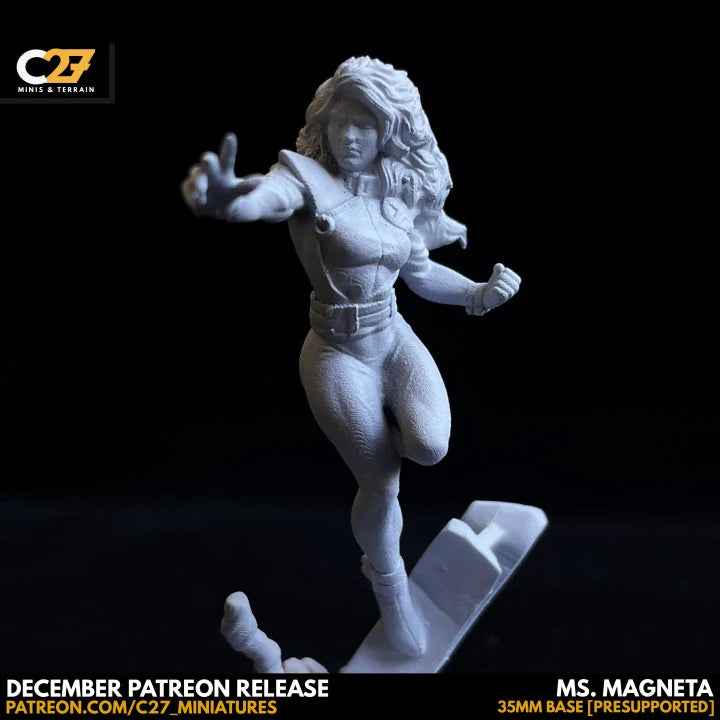 Polaris (Dec 2021 Sculpt) Marvel MCP-compatible resin miniature by C27 Studios - product image 2