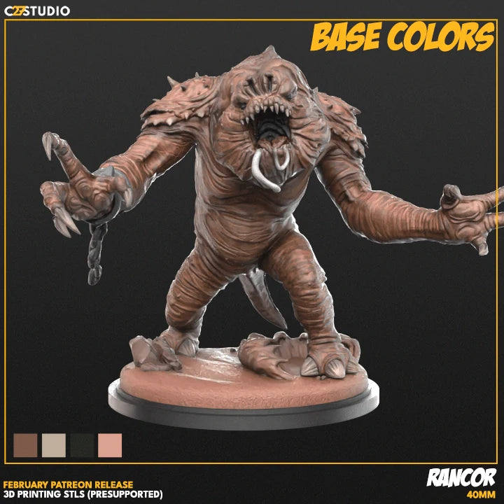 Rancor Star Wars Shatterpoint-compatible resin miniature by C27 Studios - product image 2