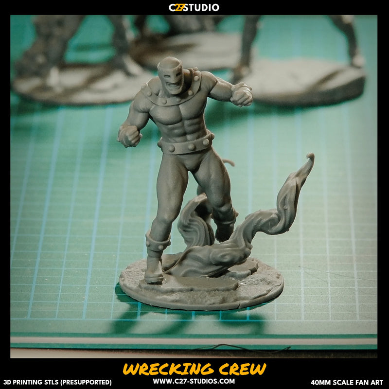 Bulldozer Marvel MCP-compatible resin miniature by C27 Studios - product image 2