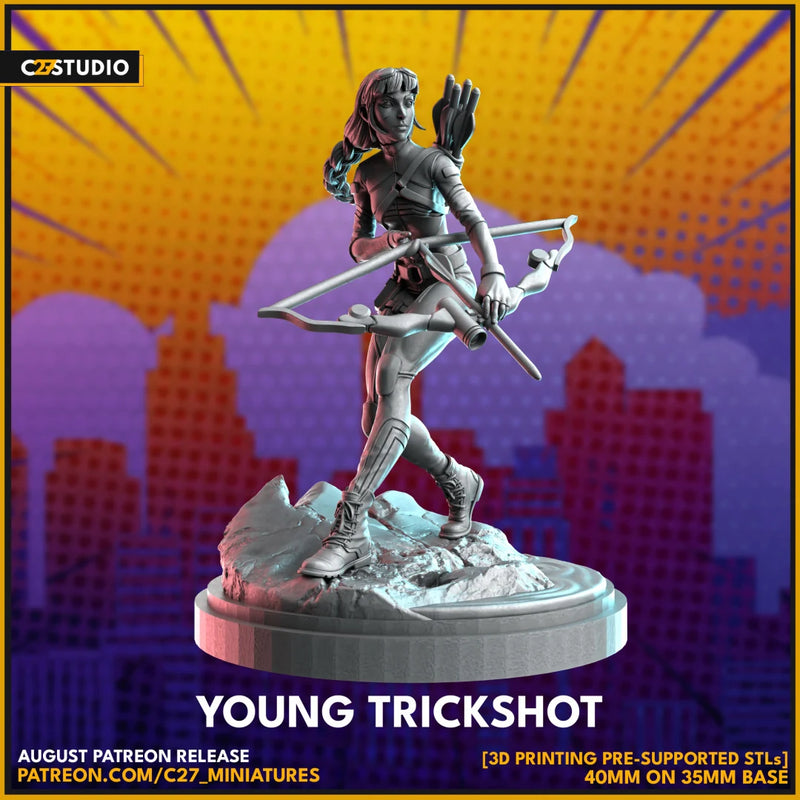 Kate Bishop Hawkeye Marvel MCP-compatible resin miniature by C27 Studios - product image 2