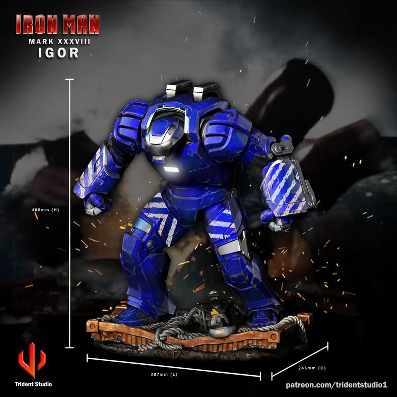 Iron Man MK38 Igor Marvel resin statue by Trident Miniatures - product image 2
