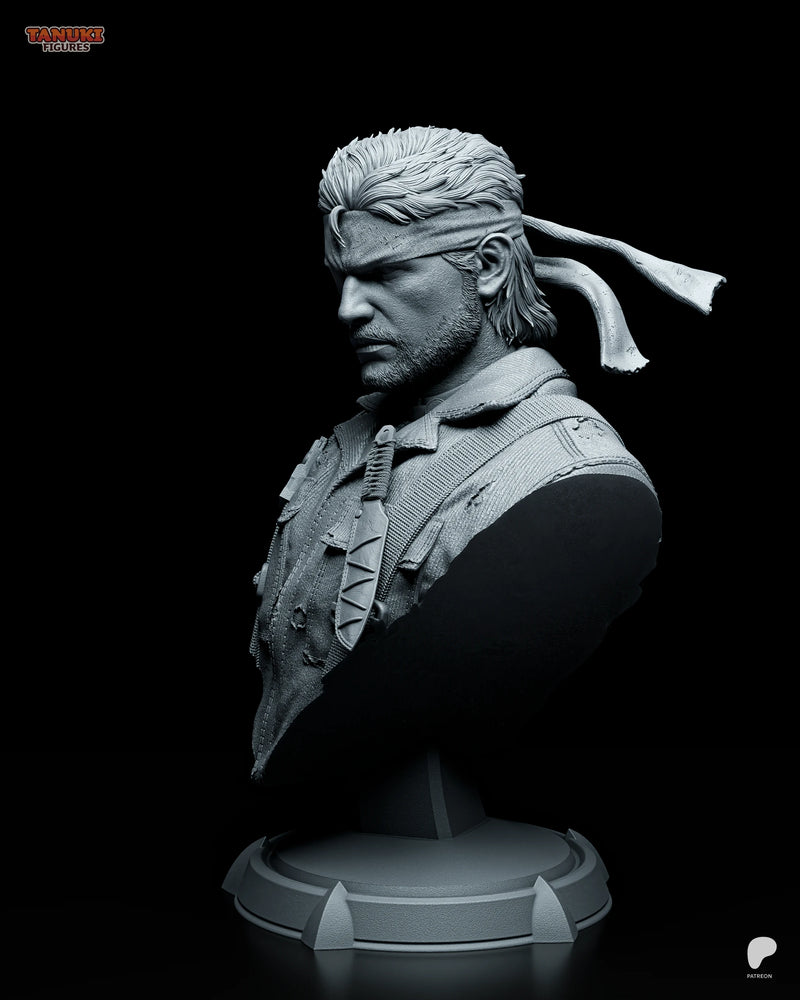 Big Boss Resin Statue & Bust - Bust view 2
