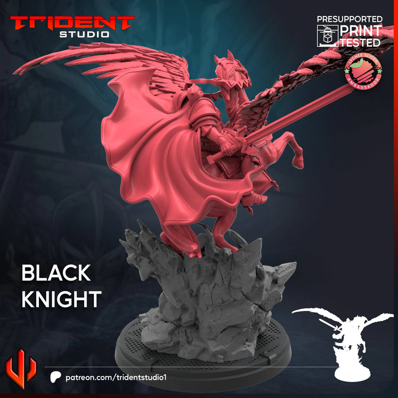 Black Knight Marvel MCP-compatible 40mm resin proxy miniature by Trident Miniatures - product image 2