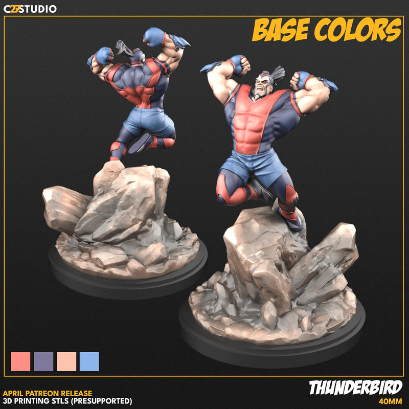 Thunderbird Marvel MCP-compatible resin miniature by C27 Studios - product image 2