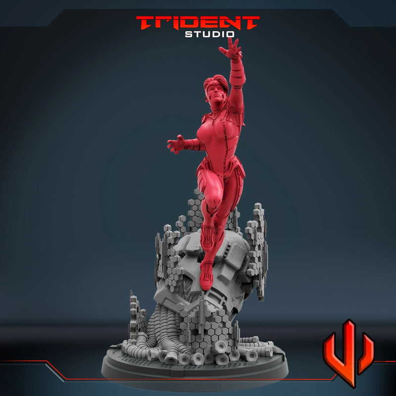 Jean Grey Marvel MCP-compatible 40mm resin proxy miniature by Trident Miniatures - product image 2