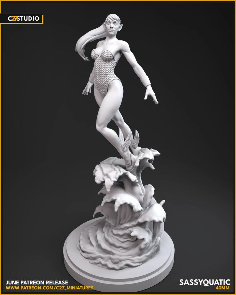 Namorita Marvel MCP-compatible resin miniature by C27 Studios - product image 2