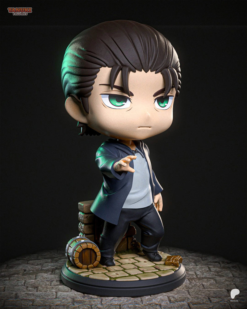 Eren Chibi Resin Figure - Chibi view 2