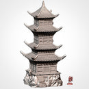 Oriental Buildings 3D printed terrain view 2
