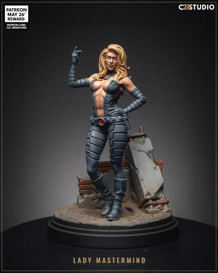 Lady Mastermind Marvel MCP-compatible resin miniature by C27 Studios - product image 2
