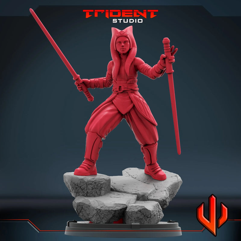 Ahsoka Star Wars MCP-compatible 40mm resin proxy miniature by Trident Miniatures - product image 2
