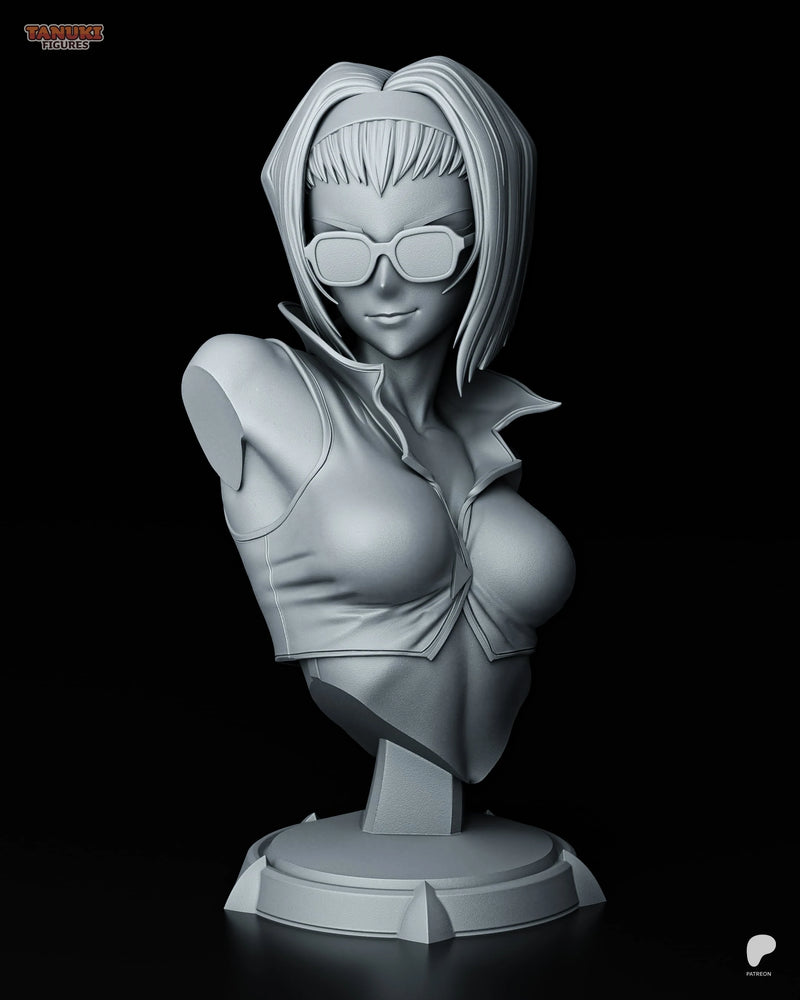 Faye Resin Statue & Bust - Bust view 2