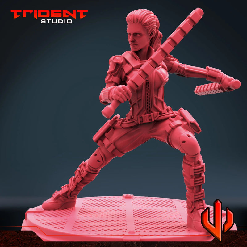 Melina Vostokoff - Sculpt C Marvel MCP-compatible 40mm resin proxy miniature by Trident Miniatures - product image 2