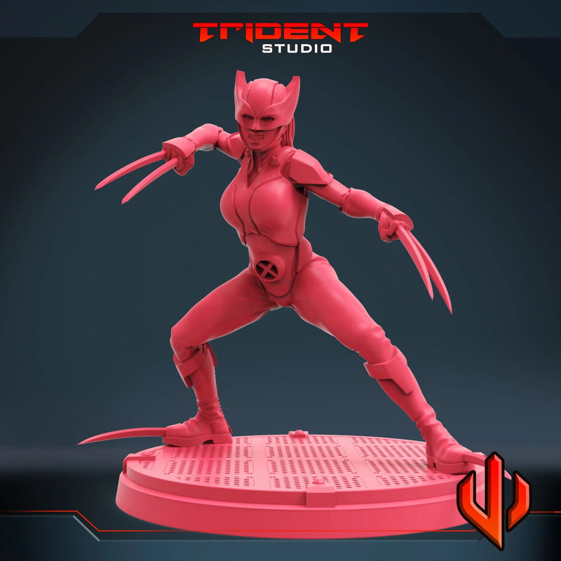 X-23 - Sculpt B Marvel MCP-compatible 40mm resin proxy miniature by Trident Miniatures - product image 2