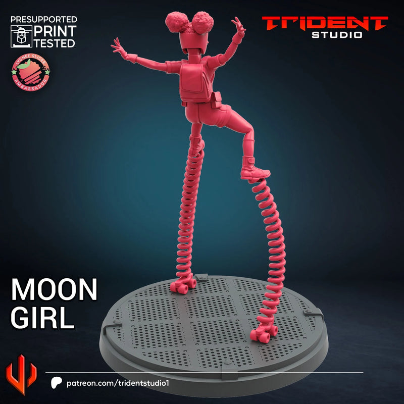 Moon Girl Marvel MCP-compatible 40mm resin proxy miniature by Trident Miniatures - product image 2