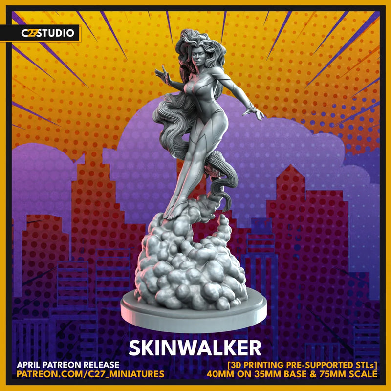 Meggan Marvel MCP-compatible resin miniature by C27 Studios - product image 2