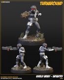 S.H.I.E.L.D. Agent Troopers Marvel MCP-compatible resin miniature by C27 Studios - product image 2