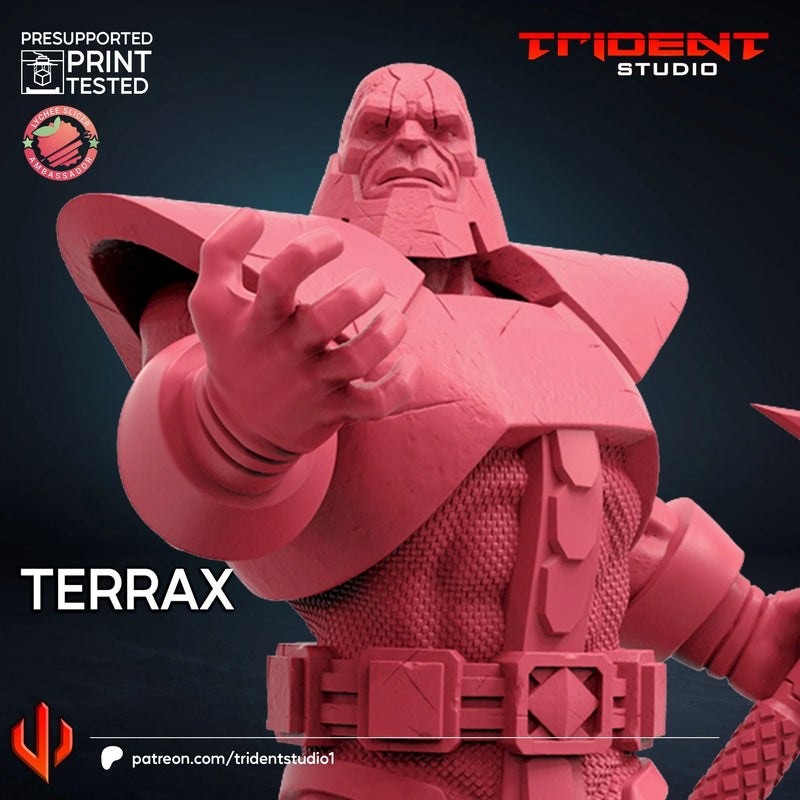 Terrax Marvel MCP-compatible 40mm resin proxy miniature by Trident Miniatures - product image 2