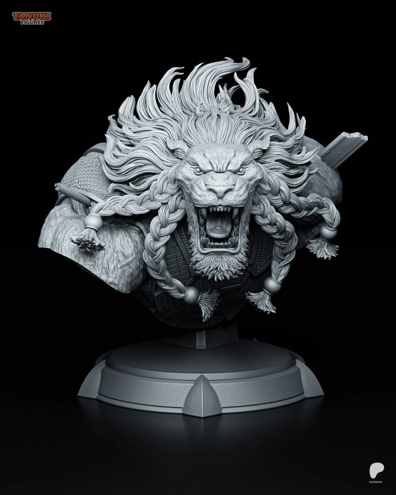 Battle Beast Resin Statue & Bust - Bust view 2