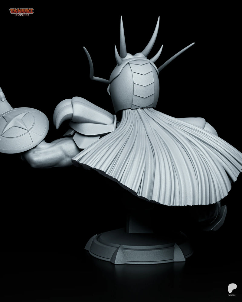 Shiryu Resin Statue & Bust - Bust view 2