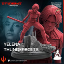 Yelena Thunderbolts Marvel MCP-compatible 40mm resin proxy miniature by Trident Miniatures - product image 2