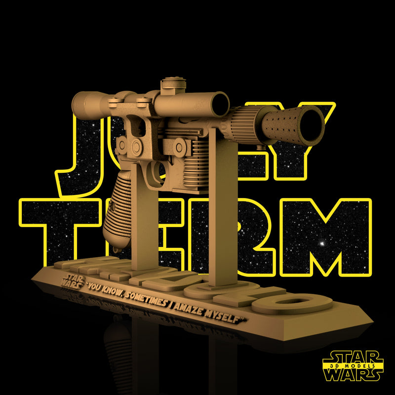 Han Solo Blastech DL-44 Sculpture