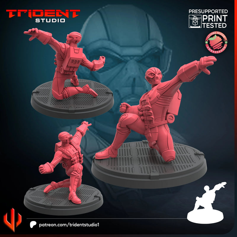 HYDRA Grenadier Marvel MCP-compatible 40mm resin proxy miniature by Trident Miniatures - product image 2