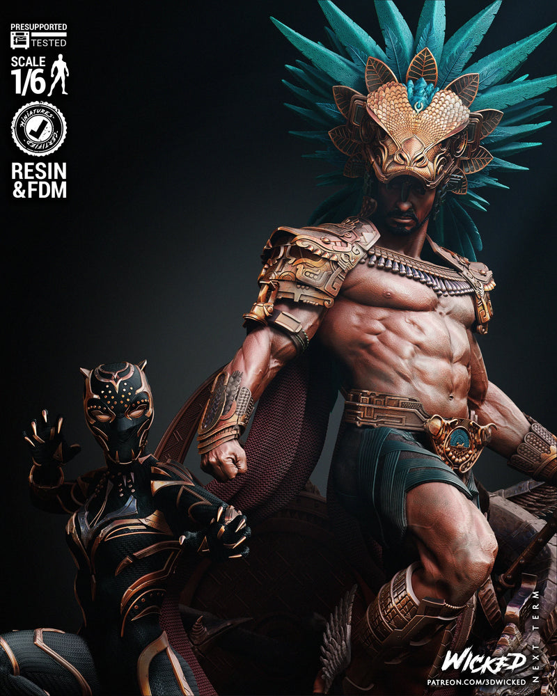 Black Panther and Namor Diorama resin diorama kit view 2