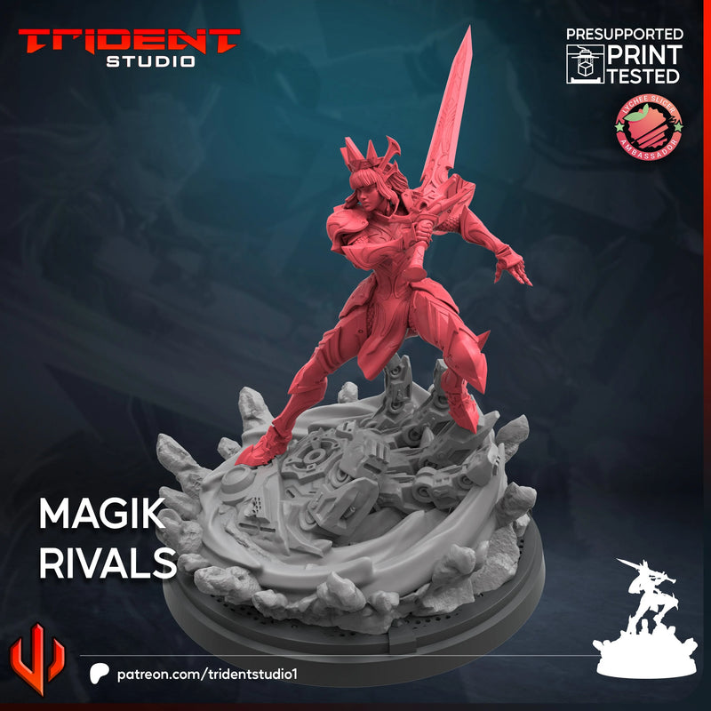 Magik Rivals Marvel MCP-compatible 40mm resin proxy miniature by Trident Miniatures - product image 2