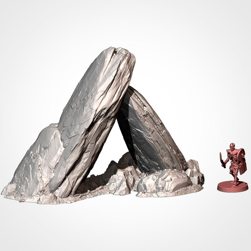 Rocky Scatter Terrain 3D printed terrain view 2