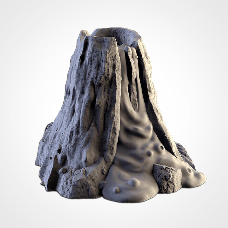 Volcanic Terrain 3D printed terrain view 2