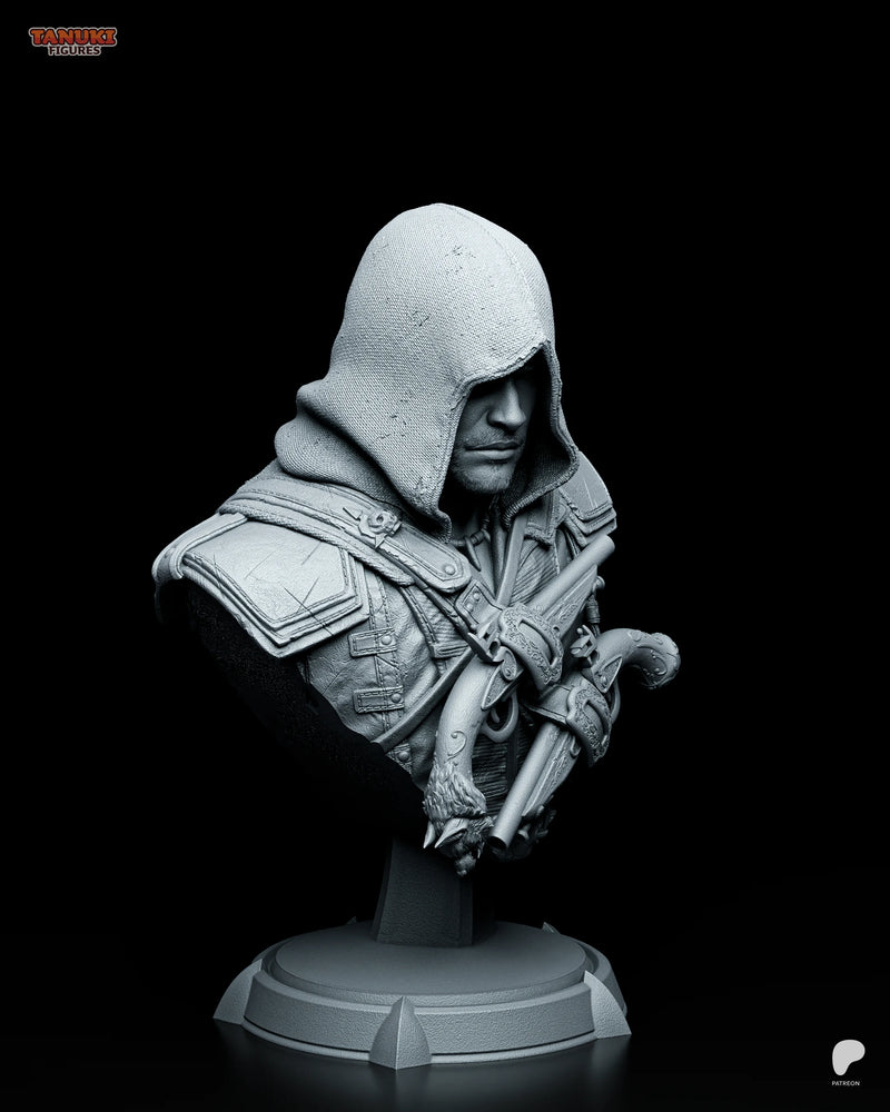 Edward Resin Statue & Bust - Bust view 2