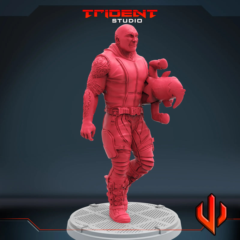 Drax Christmas Special Marvel MCP-compatible 40mm resin proxy miniature by Trident Miniatures - product image 2