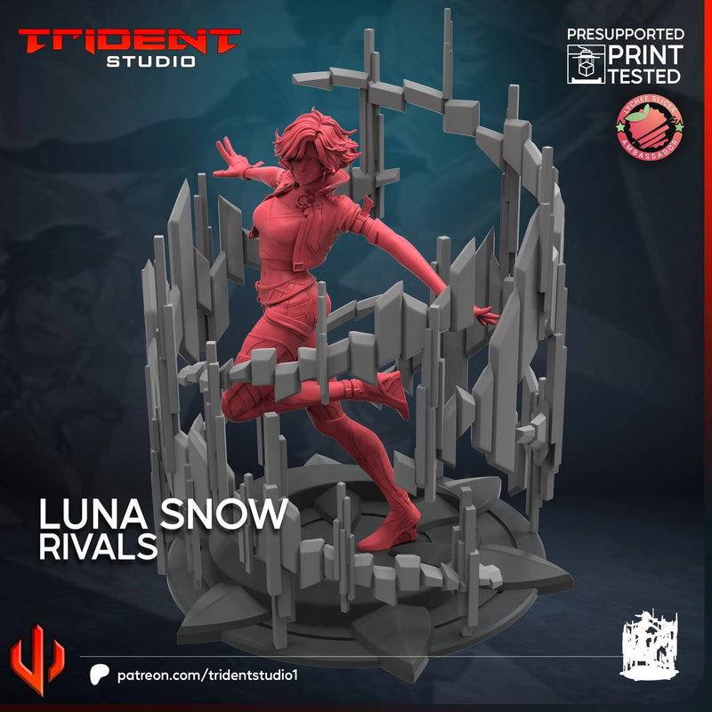 Luna Snow Rivals Marvel MCP-compatible 40mm resin proxy miniature by Trident Miniatures - product image 2