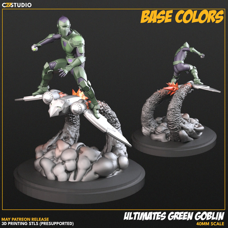 Green Goblin Ultimates Marvel MCP-compatible resin miniature by C27 Studios - product image 2
