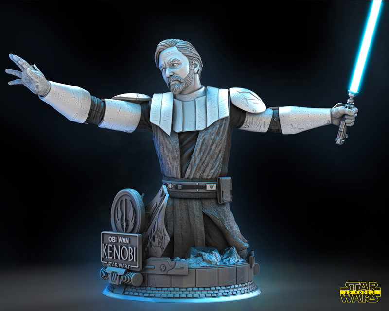 Obi Wan Kenobi (Clone Wars) Bust