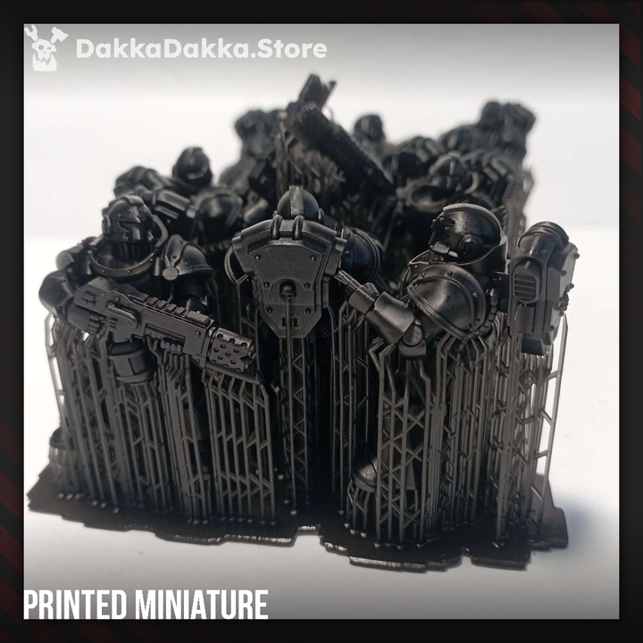 Space Knights Team Ignitium (x10) - Prime Armored Fire Squad - DakkaDakka Resin Miniature Squad - image 2