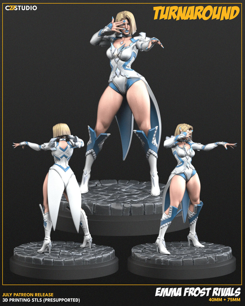 Emma Frost (Jul 2025 Sculpt) Marvel MCP-compatible resin miniature by C27 Studios - product image 2
