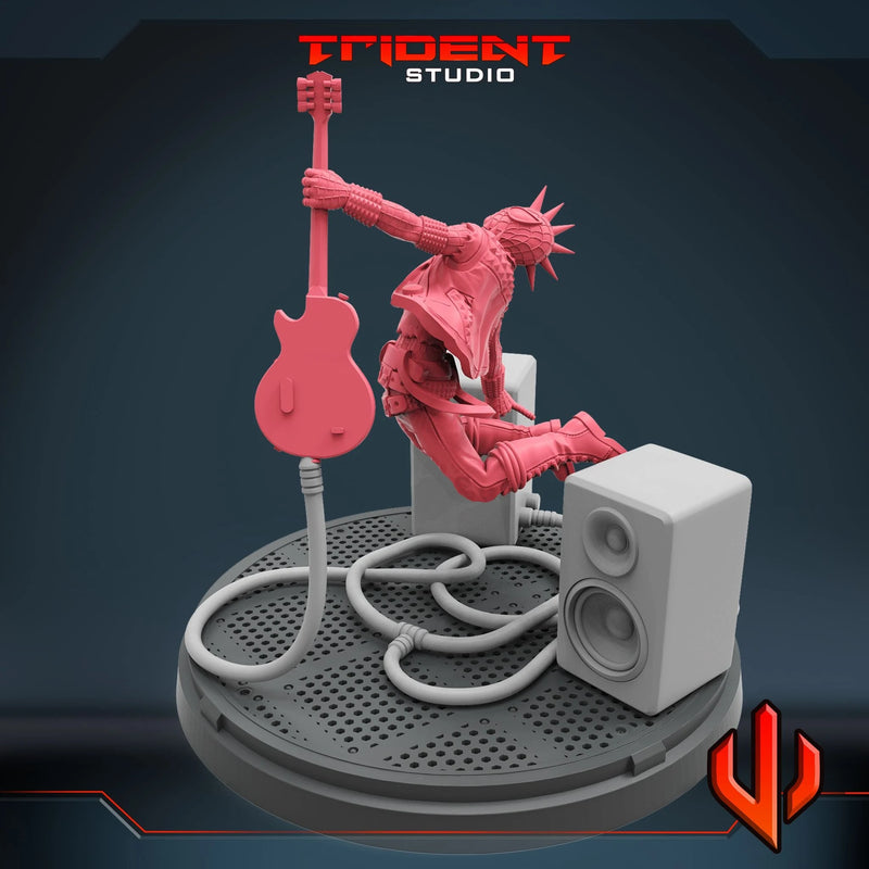 Spider-Punk Marvel MCP-compatible 40mm resin proxy miniature by Trident Miniatures - product image 2