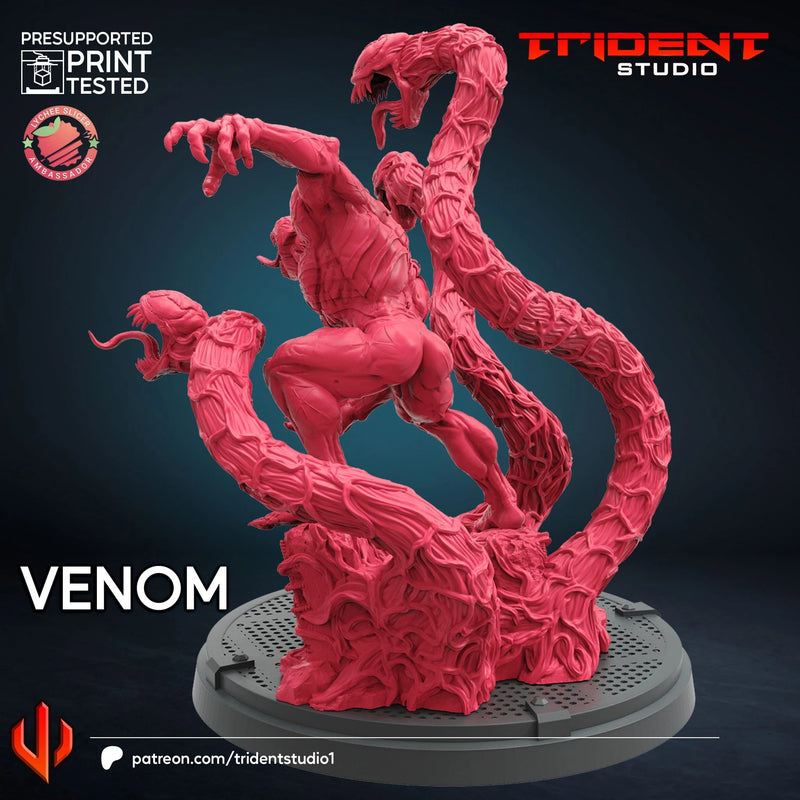 Venom Marvel MCP-compatible 40mm resin proxy miniature by Trident Miniatures - product image 2